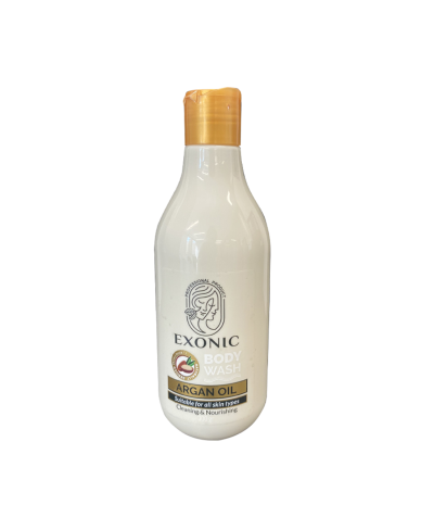 شامپو بدن کرمی روغن ارگان برند exonic | خداحافظی با پوست خشک و زبر؛ پاکسازی ملایم، آبرسانی و نرمی پوست در ۴ هفته – 300میلی