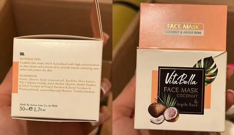 ماسک ویتابلا صورت حاوی شی باتر و روغن نارگیل و خاک رس vitabella | خداحافظی با پوست خشک و کدر؛ آبرسانی، پاکسازی و تغذیه عمیق با شی باتر و خاک رس – بیوممتیک چندکاره – ۱۰۰میل
