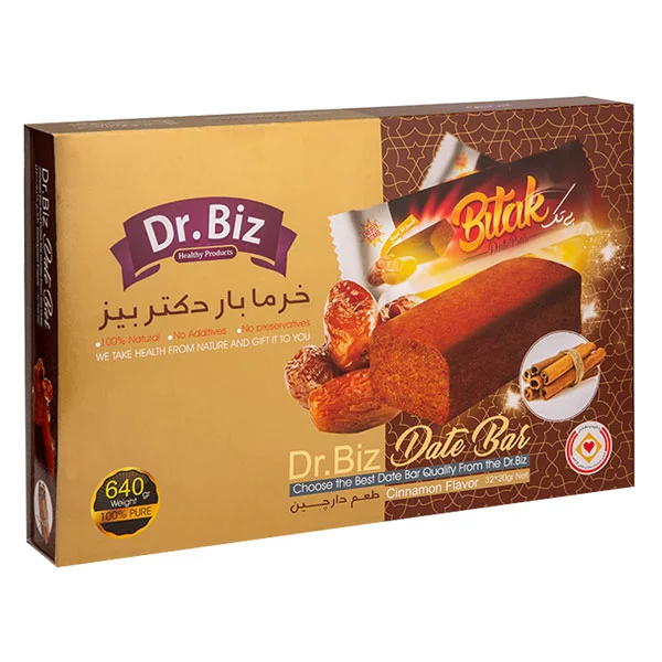 خرمابار دارچینی | خداحافظی با میان وعده ناسالم؛ شیرینی طبیعی خرما با عطر گرم دارچین و انرژی فوری – ۶عددی