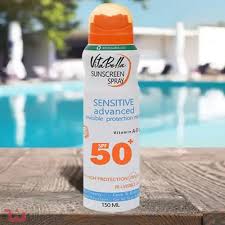 اسپری ضد آفتاب SPF50 برند ویتابلا مخصوص بدن، جلوگیری از آفتاب سوختگی، وارداتی اصل از نمایندگی ایران زمین | محافظت بالا در برابر آفتاب، کمک به پیشگیری از آفتابسوختگی و مناسب استفاده روی بدن – ۱ عددی